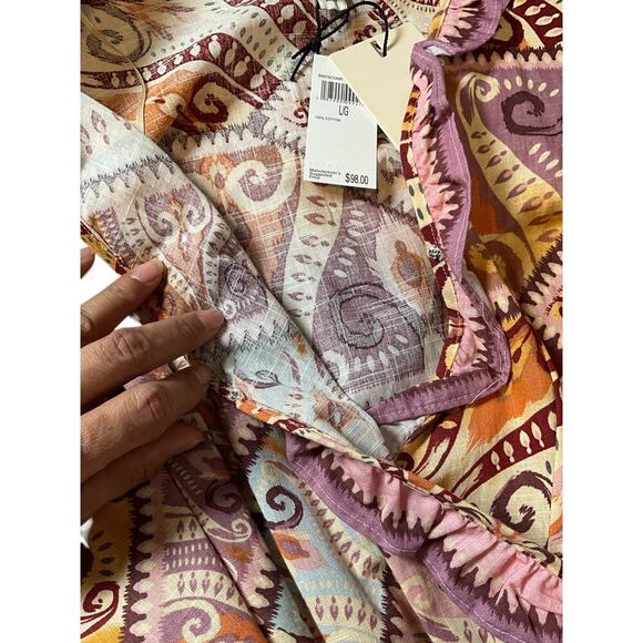 Industry Republic Clothing Geometric 100% Cotton Romper In Aztec Multi Large - Picture 6 of 10